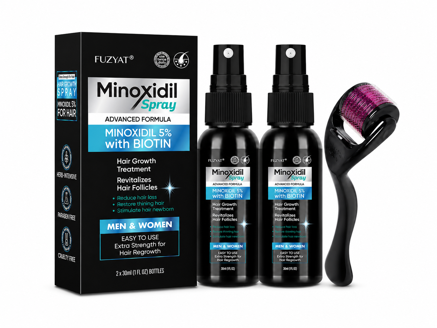 Minoxidil Spray with derma roller offer